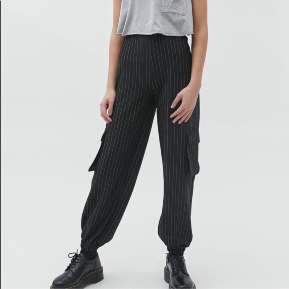 UO Janey Pinstripe Jogger Pant NWT Size XS